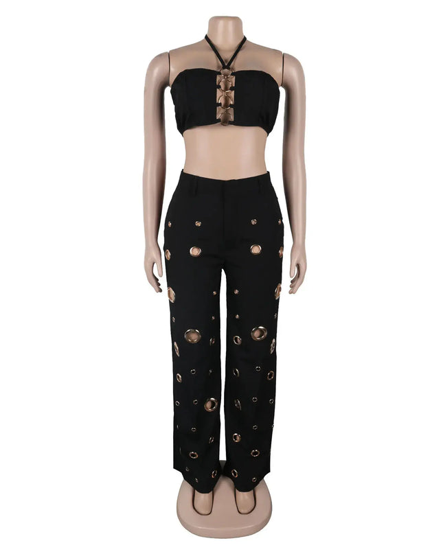 women's summer two-piece outfit - Chic Backless Dress 2025