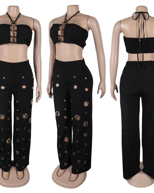 women's summer two-piece outfit - Chic Backless Dress 2025