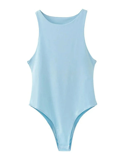 Light blue swimsuit on a white background