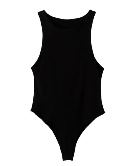 Black swimsuit on a white background
