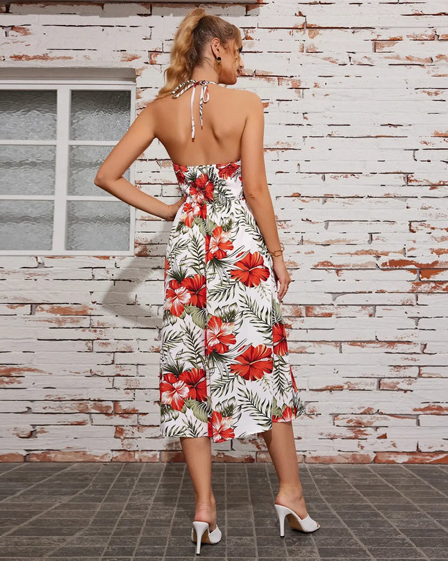 Women's Summer Strapless Halter Dress
