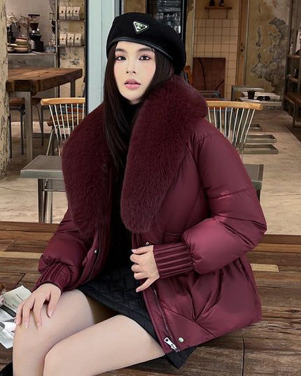Large Size Straight Thickened Cotton-padded Coat