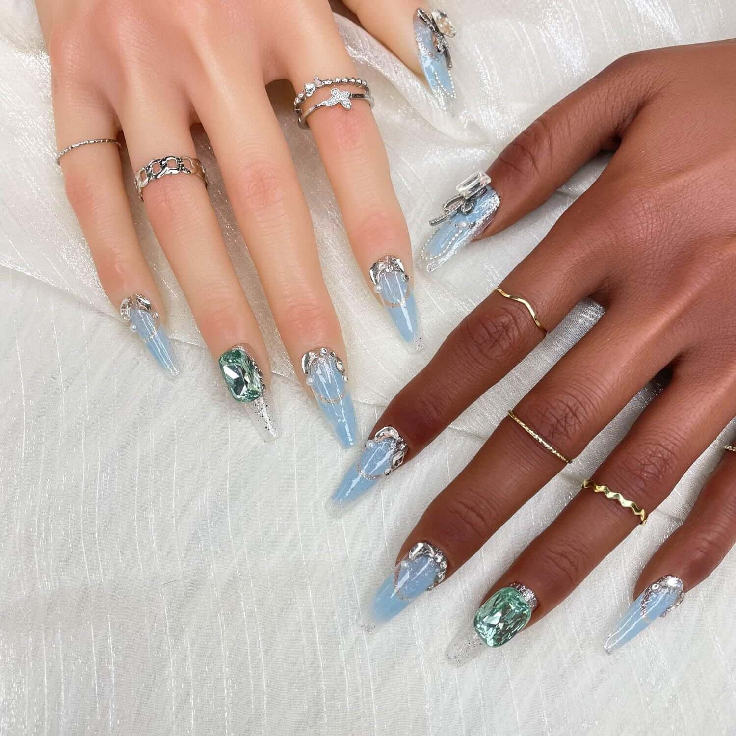 Experience the Most Luxurious Nails with GGDDSHA Handmade Press On Nails