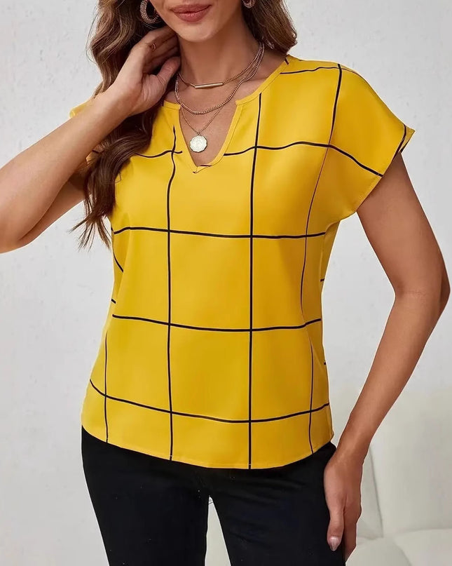 Korean-style Loose Casual Striped Printed Fashionable Top