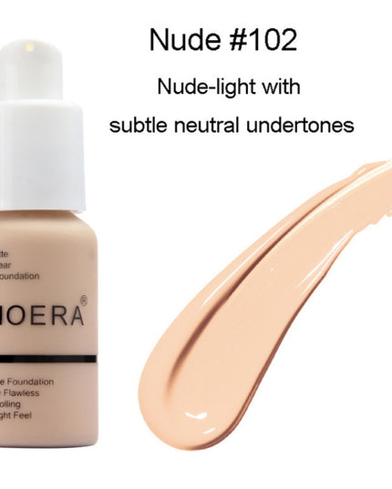 Explosive Press Type Oil Control Matte Concealer Foundation Cream in shade Nude #102 with swatch, oil control matte concealer.