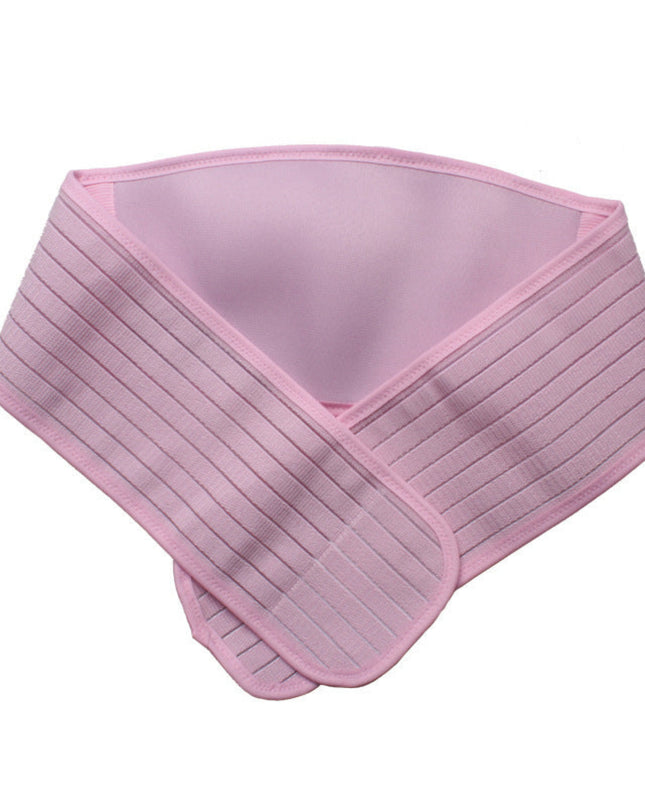 Pink satin headband on a white background