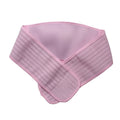 Pink satin headband on a white background
