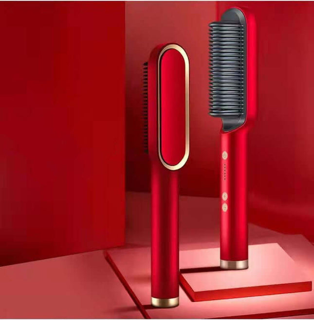 Ion Hair Straightener Brush - Safe & Versatile Styling Tool