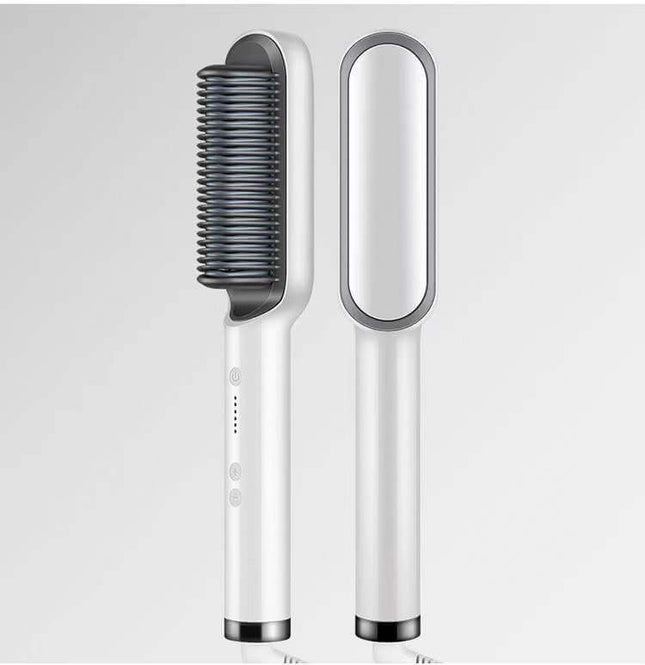 Ion Hair Straightener Brush - Safe & Versatile Styling Tool