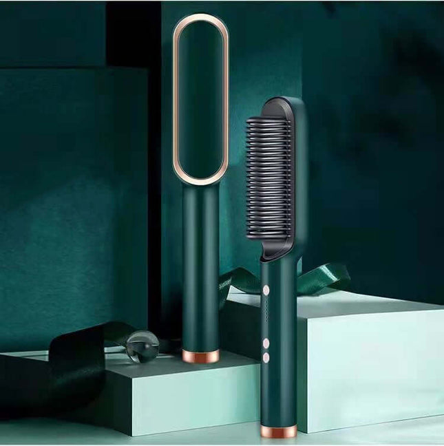 Ion Hair Straightener Brush - Safe & Versatile Styling Tool