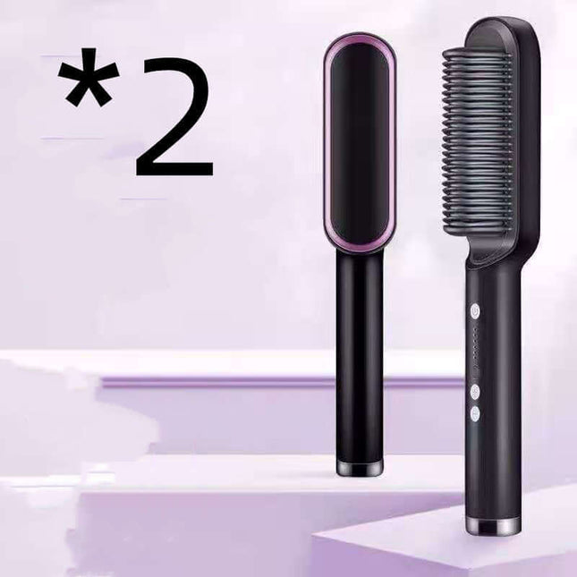 Ion Hair Straightener Brush - Safe & Versatile Styling Tool