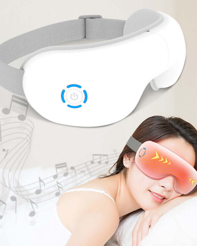Smart Eye Care Device - Air Pressure Vibration Heat Therapy Bluetooth Music Massage Device