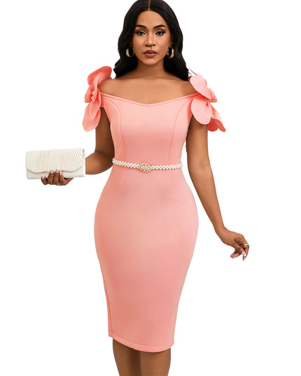 Women's Three-dimensional Floral Elegant Dress