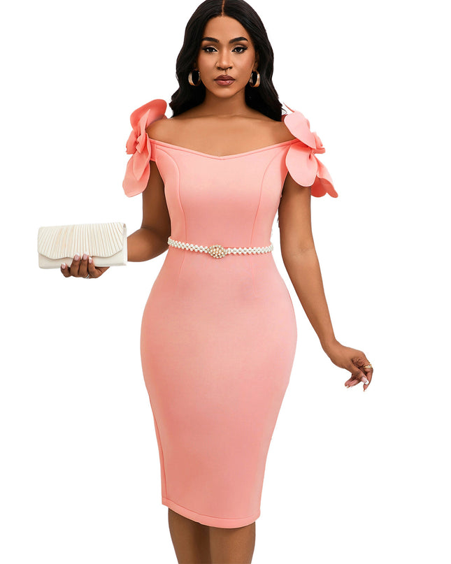 Women's Three-dimensional Floral Elegant Dress