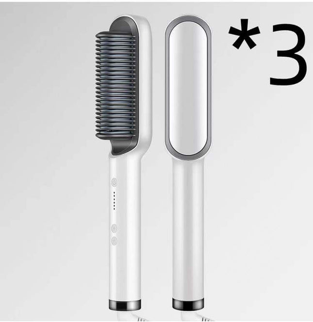 Ion Hair Straightener Brush - Safe & Versatile Styling Tool