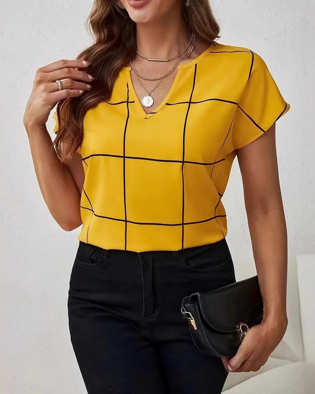 Korean-style Loose Casual Striped Printed Fashionable Top