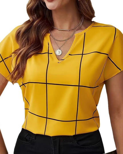 Korean-style Loose Casual Striped Printed Fashionable Top