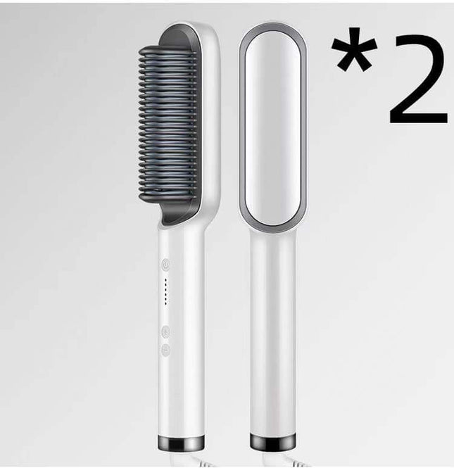 Ion Hair Straightener Brush - Safe & Versatile Styling Tool