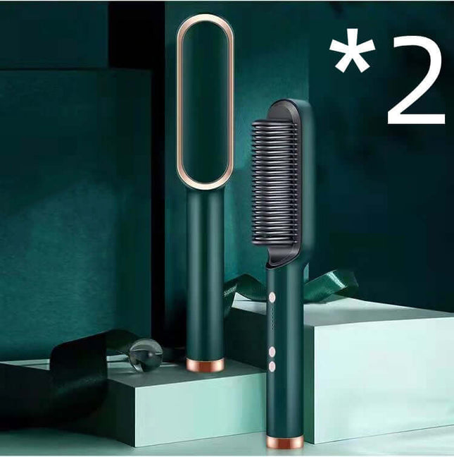 Ion Hair Straightener Brush - Safe & Versatile Styling Tool