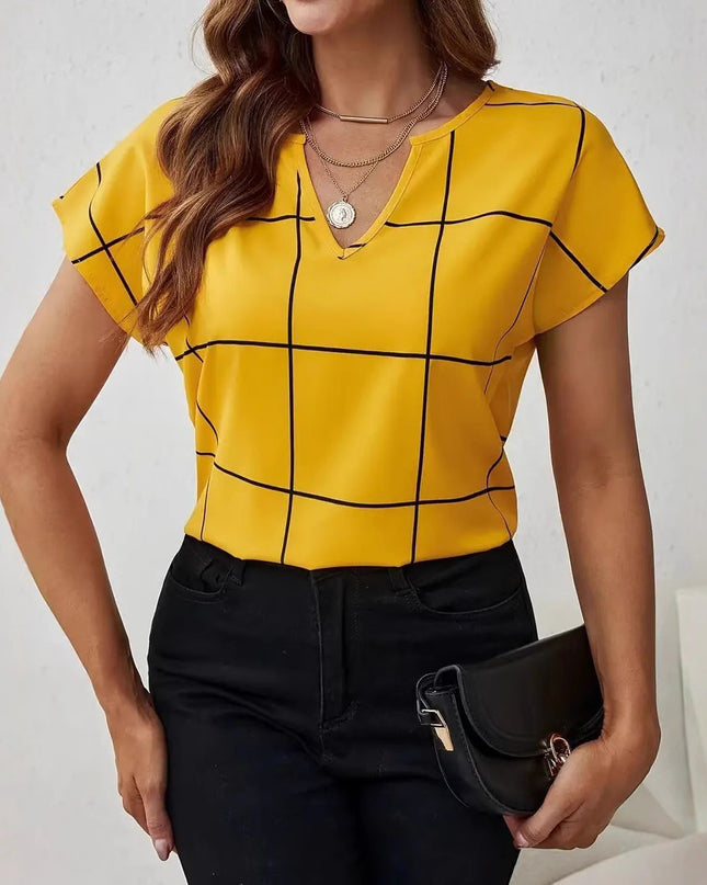 Korean-style Loose Casual Striped Printed Fashionable Top