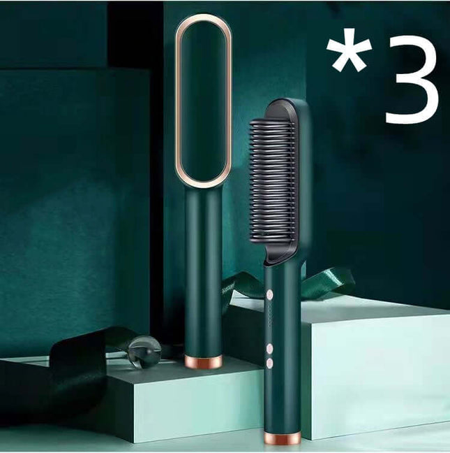 Ion Hair Straightener Brush - Safe & Versatile Styling Tool