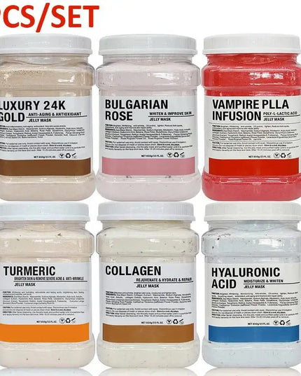 6PCS Jelly Mask Powder Wholesale 650G Professional Masks Beauty Salon Use Facial Skin Care Products - EMMA STORE SHOP
