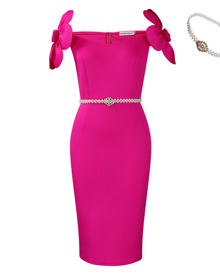 Women's Three-dimensional Floral Elegant Dress