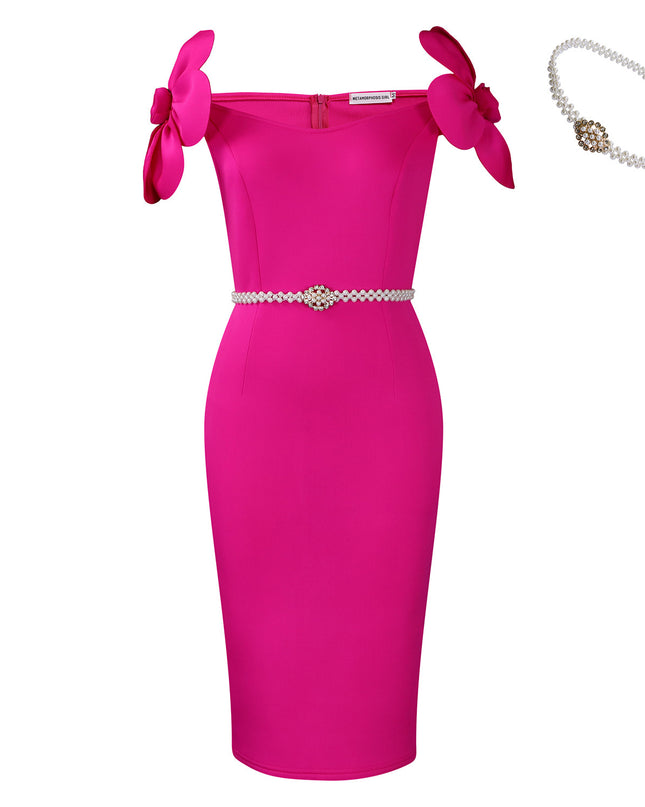 Women's Three-dimensional Floral Elegant Dress