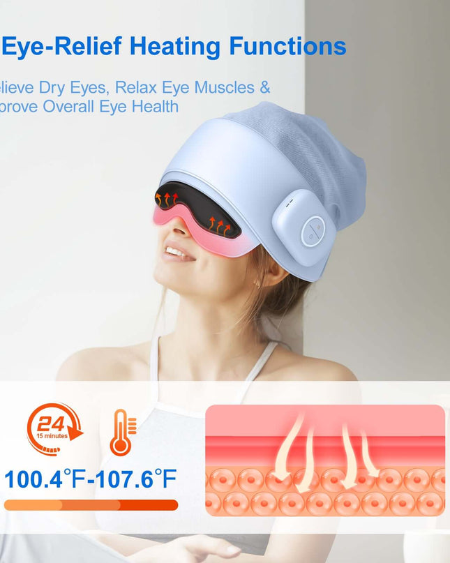 2025 Best-Selling Smart Head Massager With Eye Relief & Heating Function