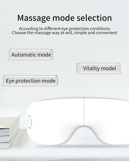 Smart Eye Care Device - Air Pressure Vibration Heat Therapy Bluetooth Music Massage Device