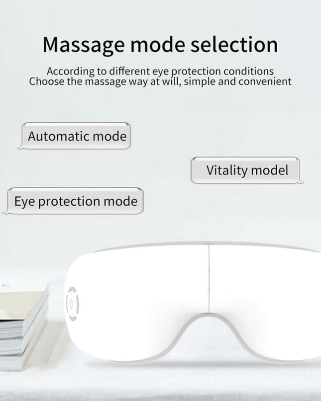 Smart Eye Care Device - Air Pressure Vibration Heat Therapy Bluetooth Music Massage Device