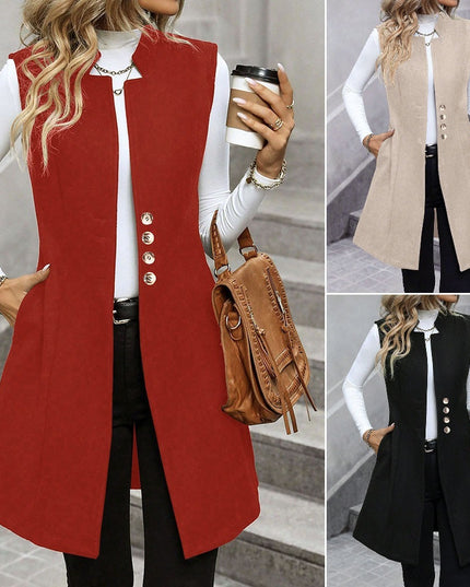 Fashionable Suit Elegant Sleeveless Women's Vest