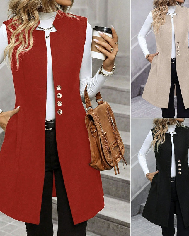 Fashionable Suit Elegant Sleeveless Women's Vest