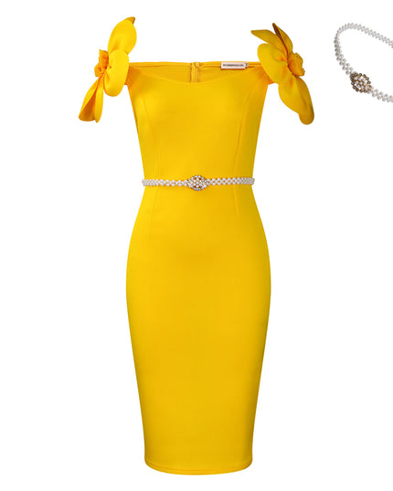 Women's Three-dimensional Floral Elegant Dress