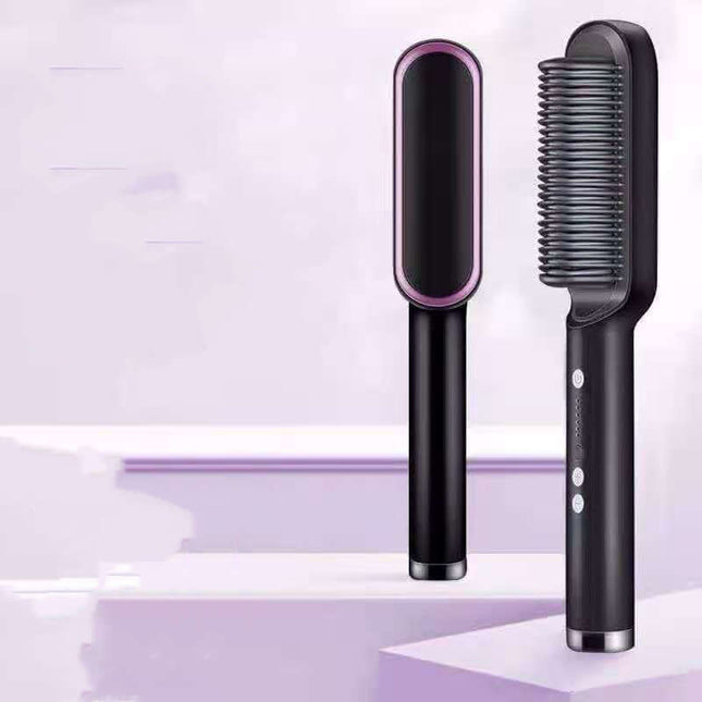 Ion Hair Straightener Brush - Safe & Versatile Styling Tool