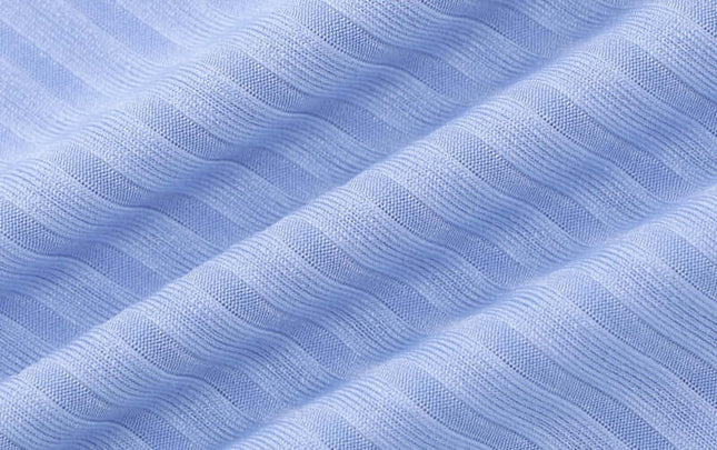 Close-up of blue textured fabric