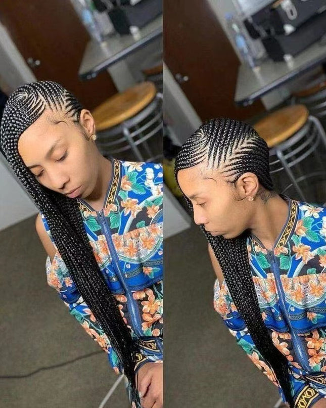 Long Straight Lace Chemical Fiber Wig Dreadlocks Headgear