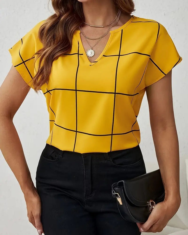 Korean-style Loose Casual Striped Printed Fashionable Top