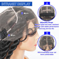 Wig with adjustable straps and breathable inner net on a mannequin head, labeled 'Intranet Display'.