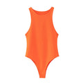 Orange swimsuit on a white background
