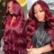 Body Wave / Burgundy / 24