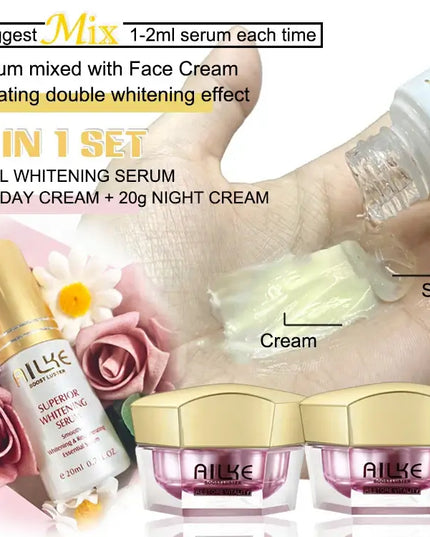 AILKE Brightening Face Cream, Antioxidant, Firming, Improve Skin Luster With Sodium Hyaluronate, Clean Skin Facial Cream