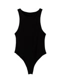 Black swimsuit on a white background