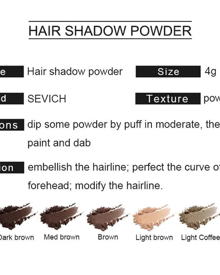 Sevich 12 Color Hairline Powder Hairline Shadow Cover Up Fill In......