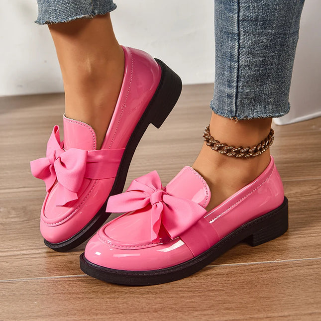 Bow Tie Loafers for Women - Stylish Daily Wear Shoes