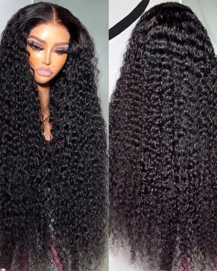 Natural Black Deep Wave Lace Front Wig | 100% Human Hair