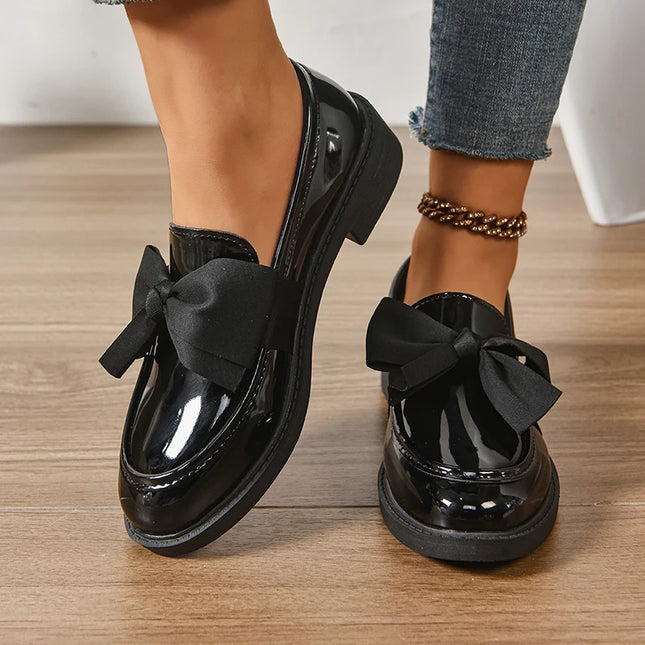 Bow Tie Loafers for Women - Stylish Daily Wear Shoes
