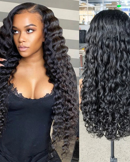 Curly Virgin Human Hair Lace Wig - 250% Density HD Lace