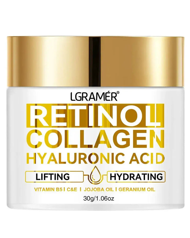 Retinol Face Cream – Anti-Wrinkle Moisturizer with Collagen & Hyaluronic Acid for Women & Men, Hydrating Skincare Formula
