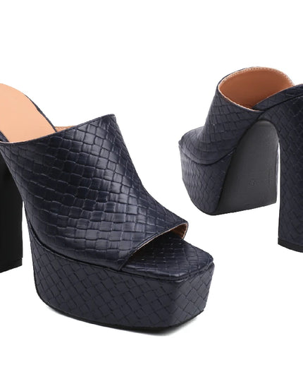 Sexy High Heels Platform Slides - Women Summer Mules 2023